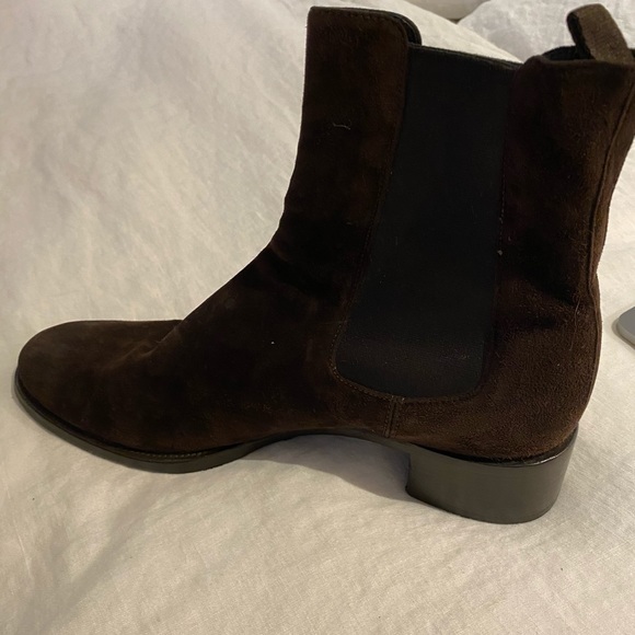 Prada chocolate brown suede booties - Picture 6 of 7